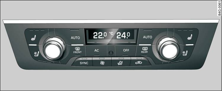 Deluxe automatic air conditioner: Controls